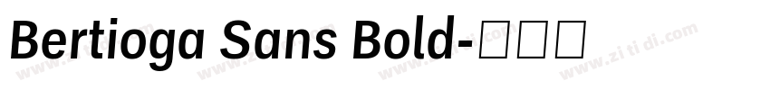 Bertioga Sans Bold字体转换